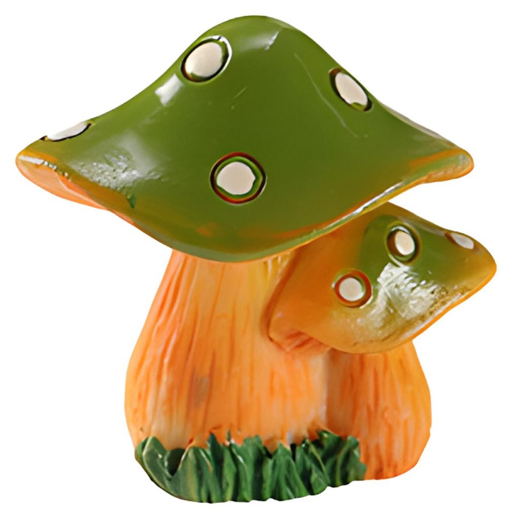 Mini-Pilzfigur aus Kunstharz, winzige Bonsai-Basteldekoration, kleine Garten-Feengarten-Ornament für drinnen und draußen, Terrarium, DIY-Bastelar...
