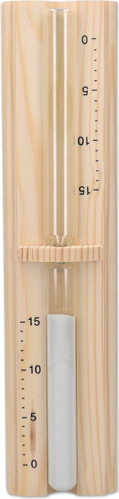 Navaris Sauna Sanduhr aus Kiefernholz - 15 Minuten Saunauhr Produktbild 