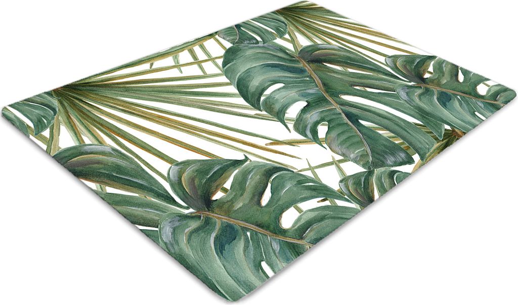 Stuhlunterlage Bürostuhlunterlage 120 cm x 90 cm Bodenmatte Bürostuhlunterlage - Exotische Flora