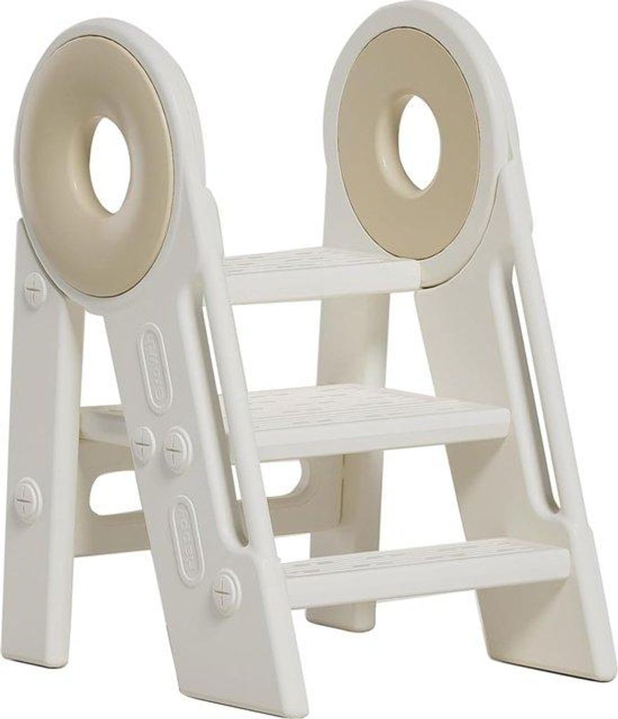 Riokem Verstellbarer Kinderhocker mit Griffen – Multifunktionale Trittstufe für Kinder