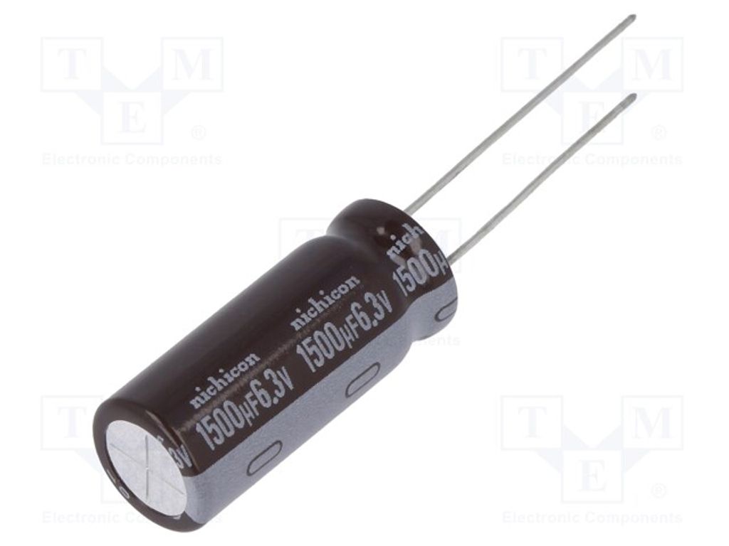2x Kondensator: elektrolytisch 1500uF THT geringe Impedanz ±20% UPM0J152MPD Elekt