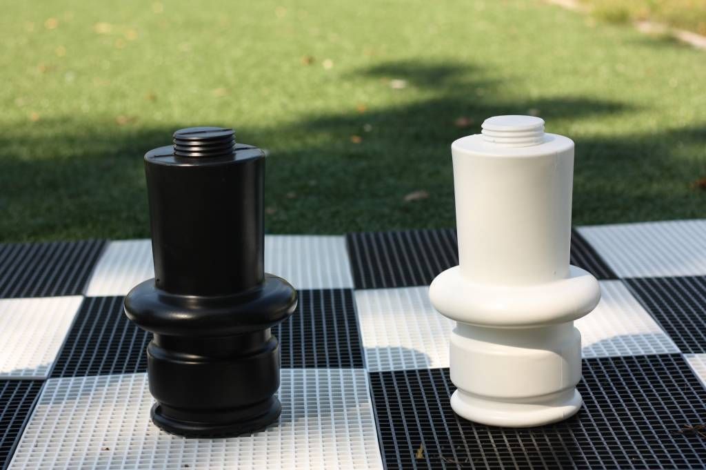 Erhöhter Teil für die losen Schachfiguren - Schwarz - 30 cm - Ubergames