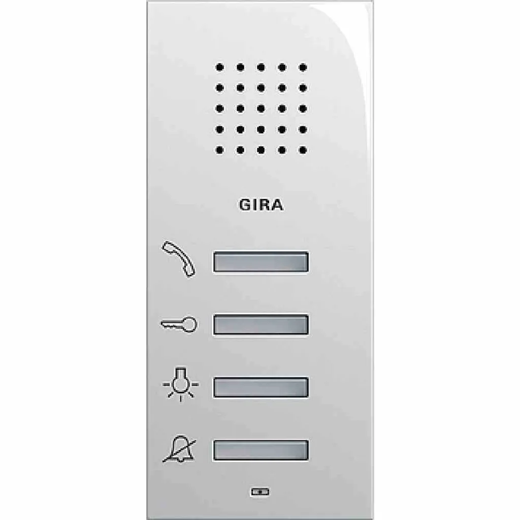 GIRA 125003 Interphone sans fil en acier inoxydable blanc 8722161