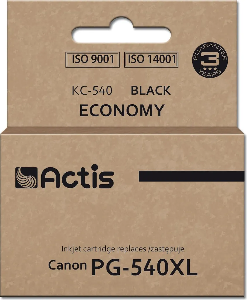 Cartouche d'encre jet d'encre Actis KC-540 noire pour imprimante Pixma