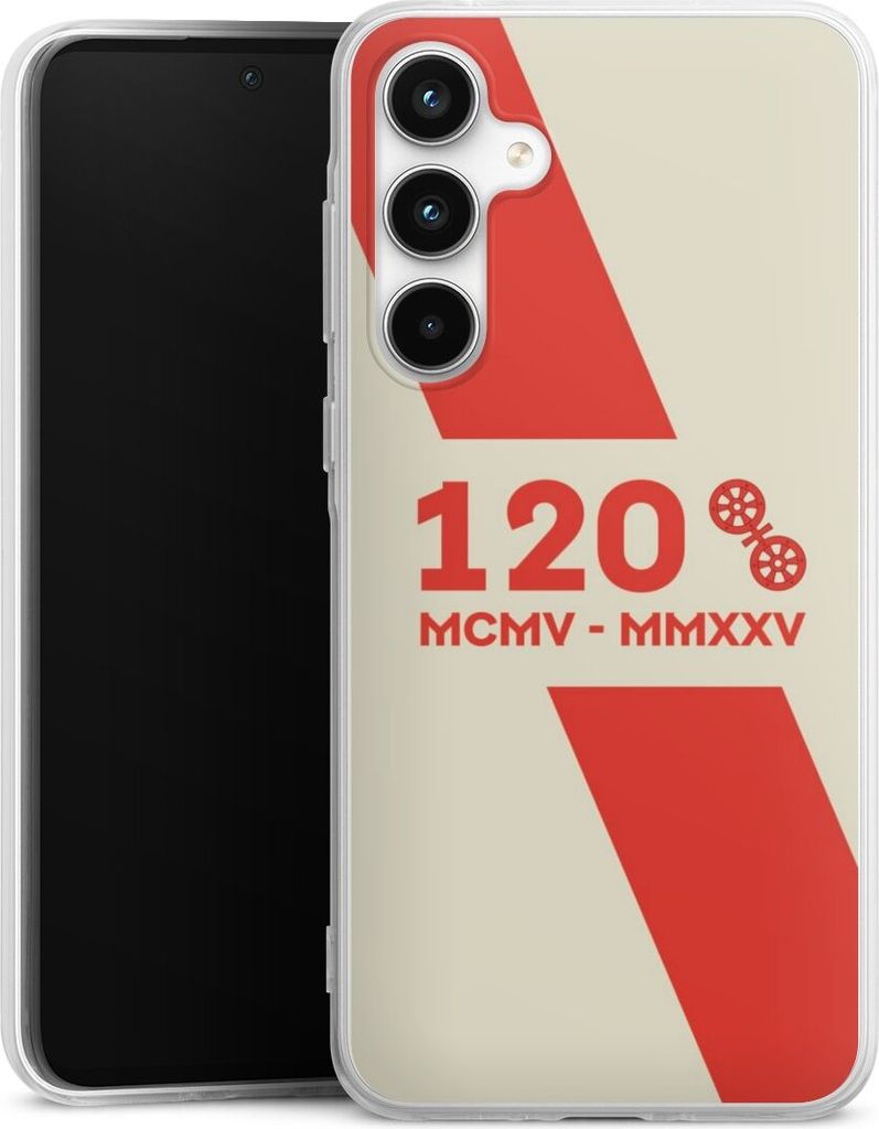 DeinDesign Handyhülle für Samsung Galaxy A35 5G Silikon Hülle Case Smartphone Schutzhülle 1. FSV Mainz 05 E.V. 120 Jahre Bundesliga