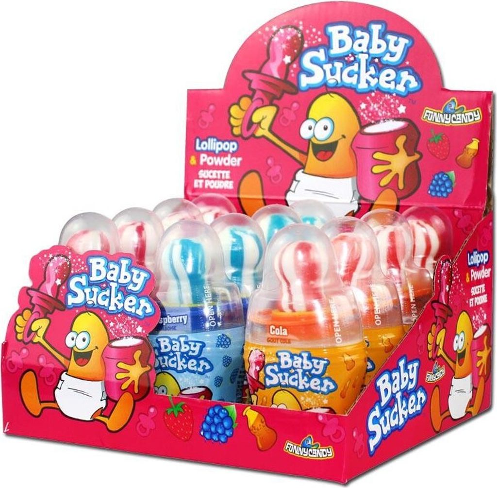 Lustiger Bonbon-Babysauger (12 Stück) Produktbild 