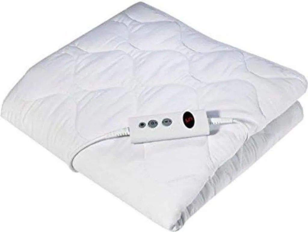 Couverture chauffante électrique blanche pour lit double : Grand confort