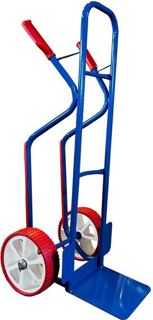 Stahlrohr Sackkarre 300 kg - Ladeschaufel 280x280 mm - EU Produktbild 