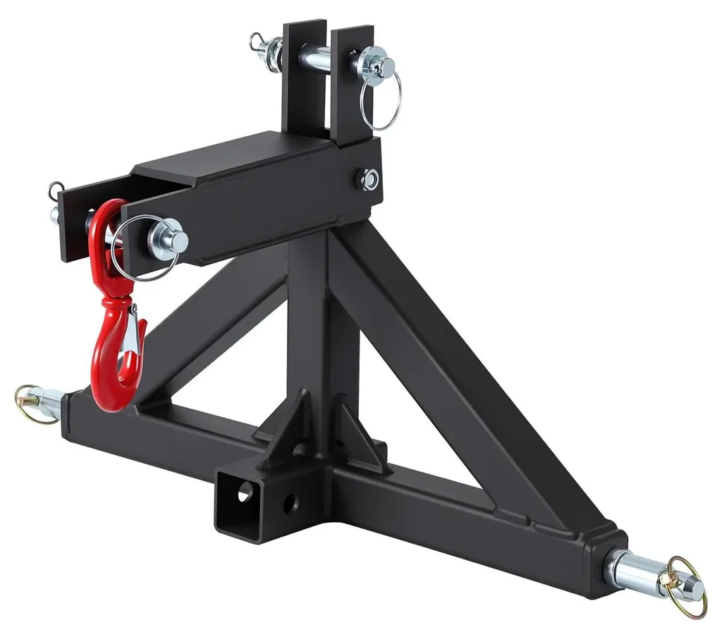 Attelage 3 points en acier Q235 robuste compatible attelage rapide 2''