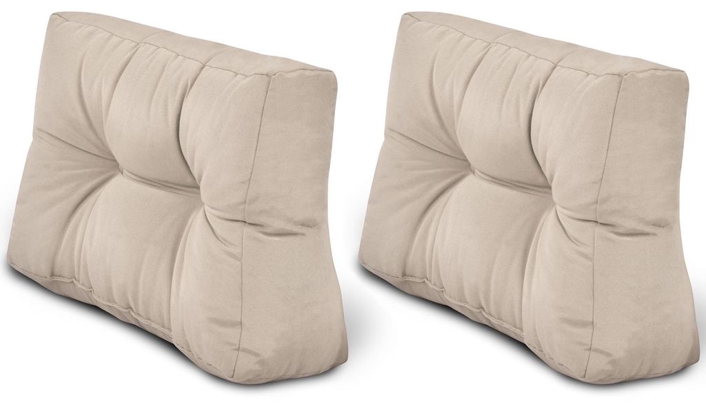 Beautissu 2X coussins de dossier Coussins de palette Image du produit 