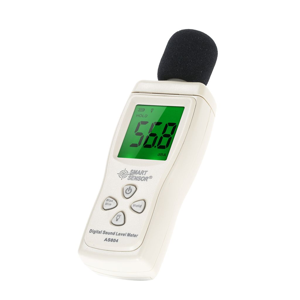 SMART SENSOR Mini-Digital-Schallpegelmesser LCD-Display Lärm-Messgerät Dezibel Tester 30-130dBA