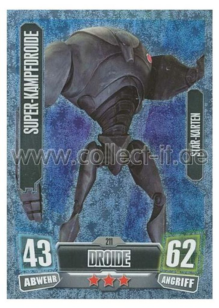 FA2-211 - SUPER-KAMPFDROIDE - Droide - Separatist - Star-Karte - SERIE 2 (2011)