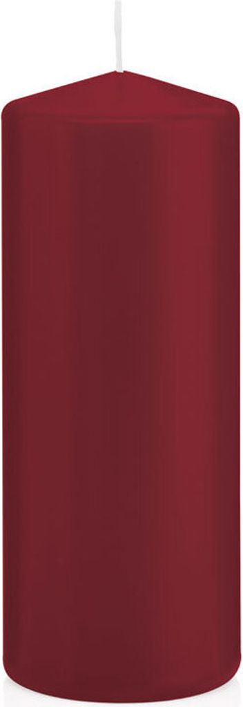 Stumpenkerzen mit ASF Abbrandschutz Bordeaux 120 x Ø 58 mm, 16 Stück