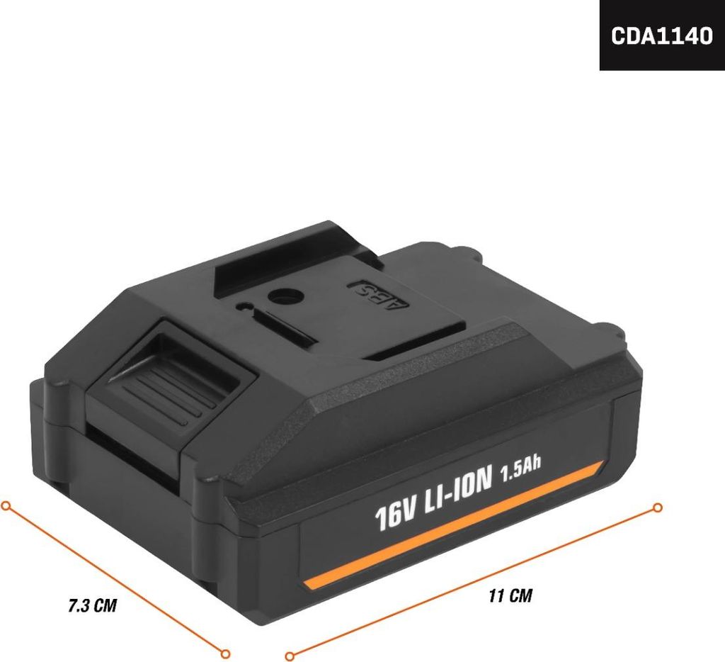 FERM CDA1140 Akku 16V - 1.5Ah Li-Ion für CDM1134 und Produktbild 