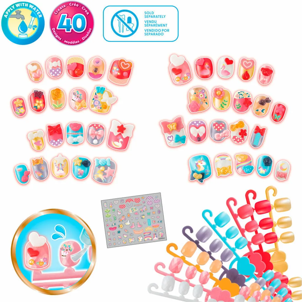 Aquabeads 35059 Kit Unghie per Bambine: Gioco Creativo Senza Colla - 7