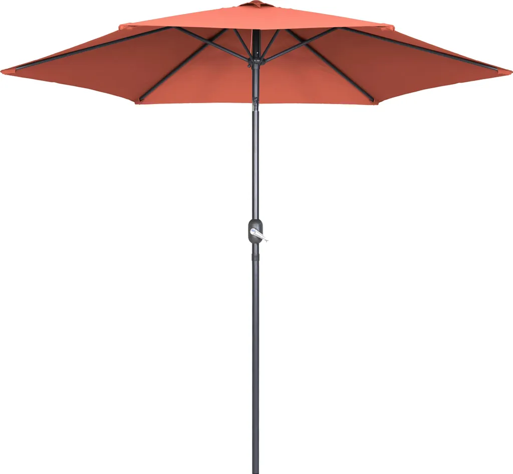 Ombrellone da Giardino 3m Terracotta Oviala - Struttura Alluminio Matera