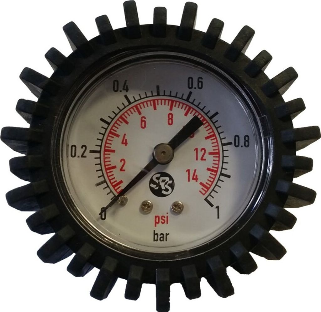 Gumotex Manometer für Push-Push-Ventil – Präzise Produktbild 