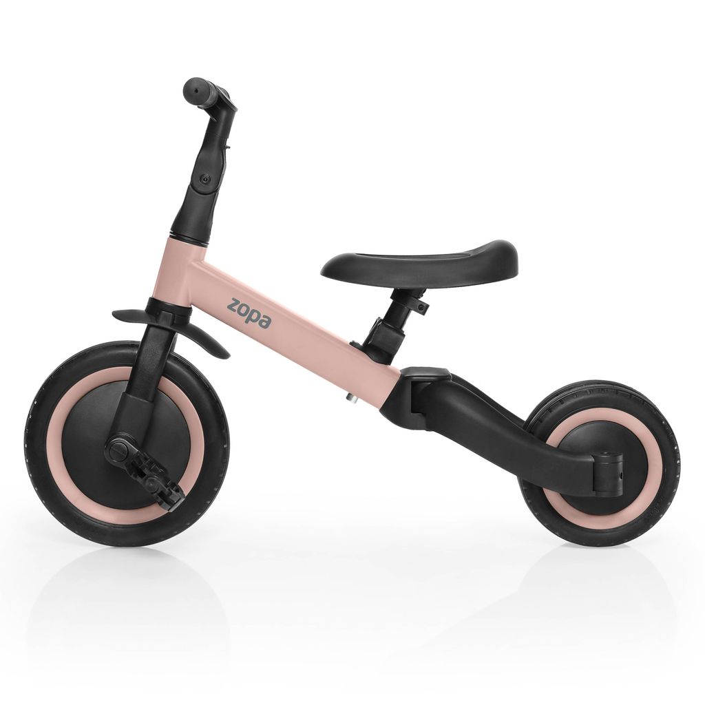 Zopa easy 4in1 Dreirad, leicht & stapelbar, für Kinder 1,5-5 Jahre, Sitzhöhe 30-36 cm