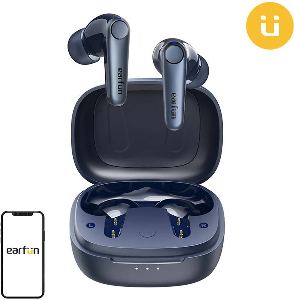 Cuffie Earfun Air Pro 3 Blu: Stile e Silenzio per la tua Giornata