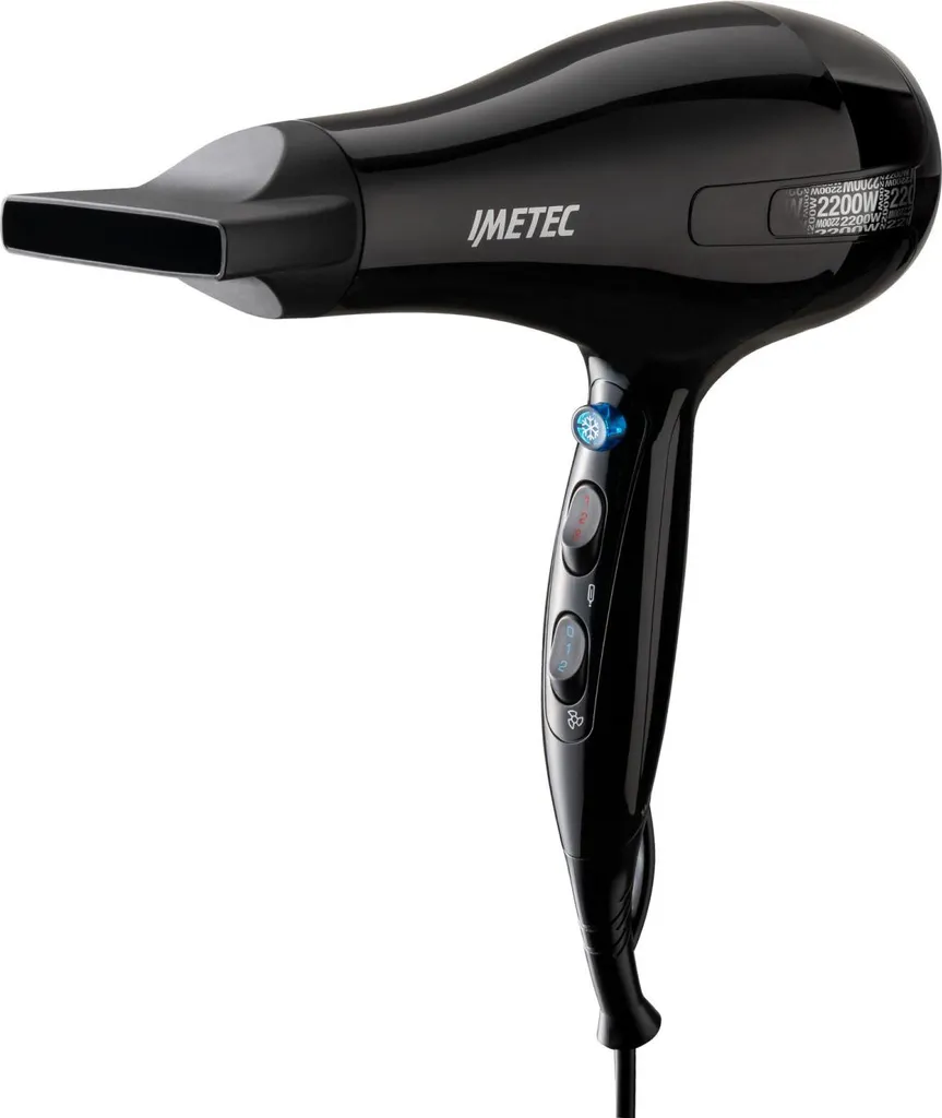 Sèche-cheveux Puissant Imetec S6 2000 avec Moteur de 2200W Coloris Noir