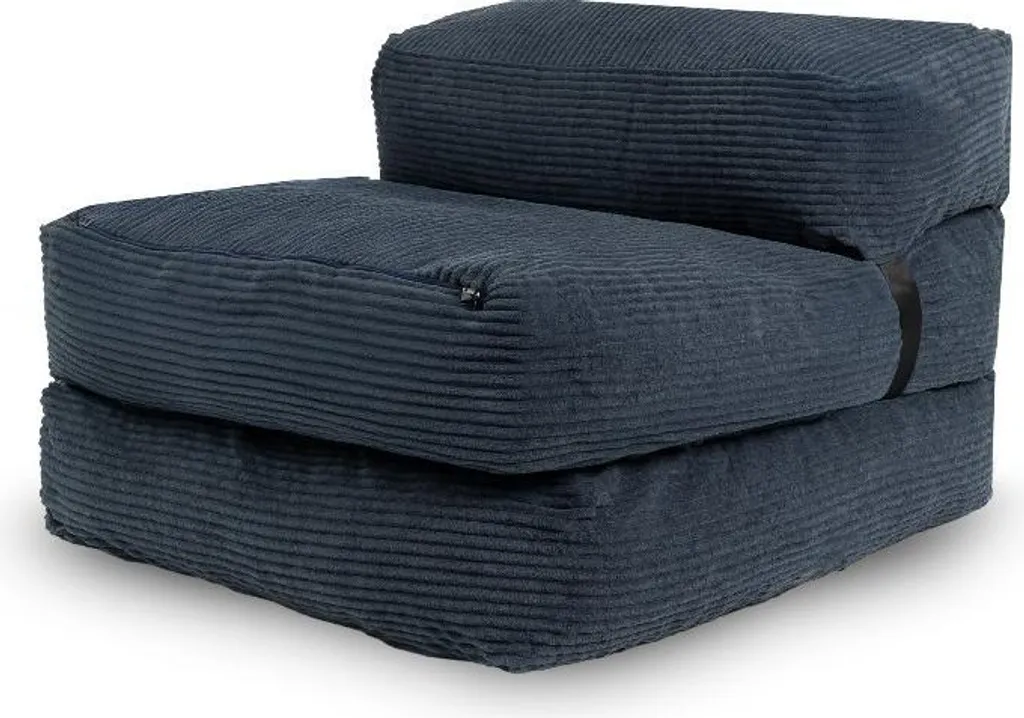 Optimisez votre espace : Chauffeuse 70x190 cm déhoussable bleu foncé
