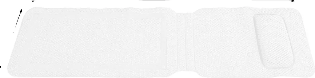 Tapis de Bain Anti-Douleur Ergonomique Blanc - Maille Séchage Rapide
