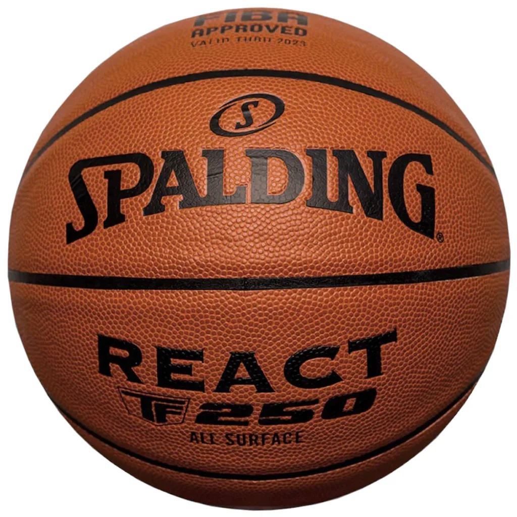 Ballon de Basket Spalding React TF-250 FIBA Logo Orange Taille 7 76967Z