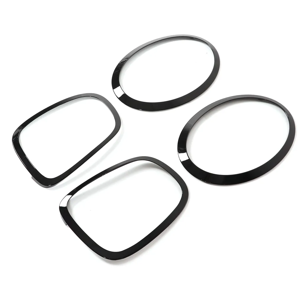 Enjoliveurs de phares noirs brillants pour Mini F55 F56 F57 JCW 2014+