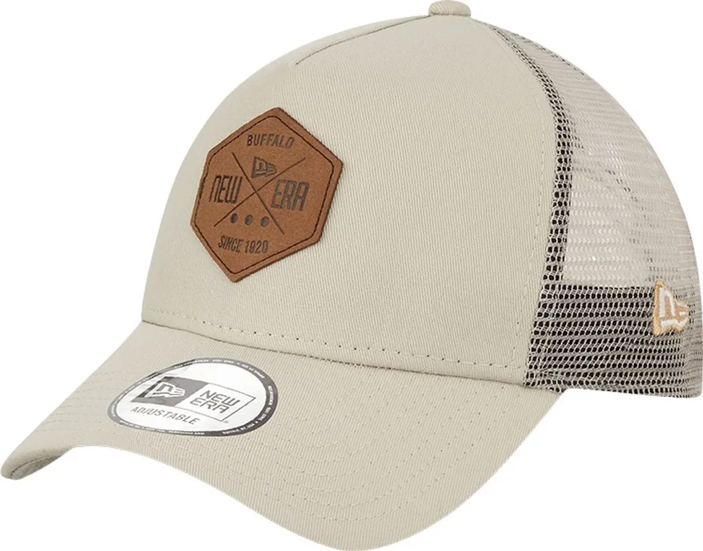 New Era Patch Stone A-Frame Trucker Cap Crema UNI | Accessorio Top