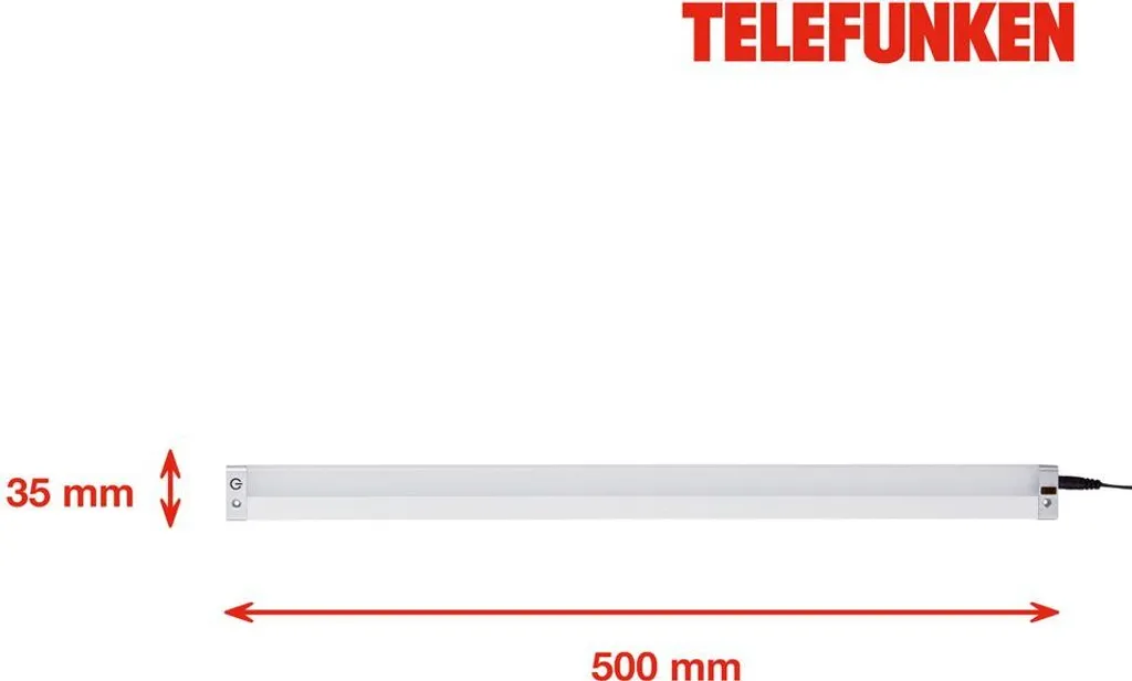 Telefunken Sottopensile LED 50cm con Sensore 9W 700lm Argento - Offerta - 9