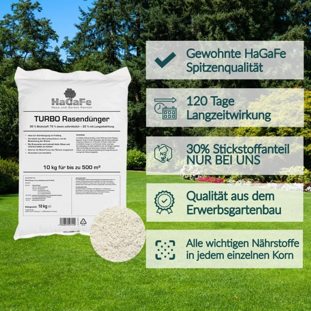 HaGaFe Turbo Rasendünger Mit 30 Stickstoff Kaufland.de
