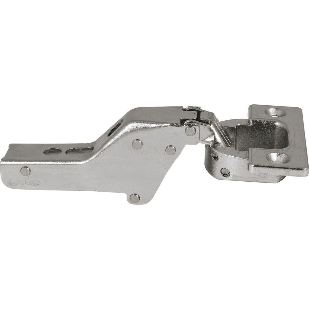 LAMP Schwerlast Möbel Scharnier 95°, Innenanschlag, mit Feder, vernickelt