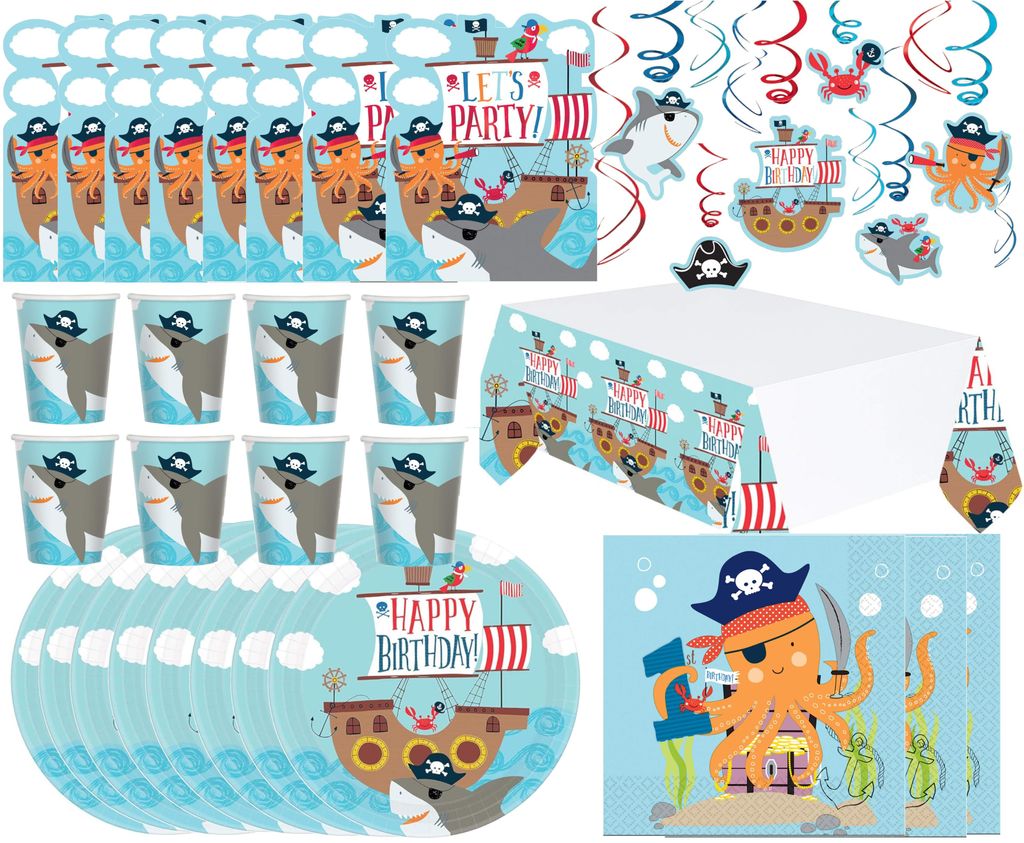 Ahoi, Happy Birthday - Kindergeburtstags-Set (65-teilig) Produktbild 