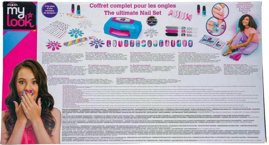 Salon Style Deluxe - Set manucure et pédicure complet avec 10 embouts