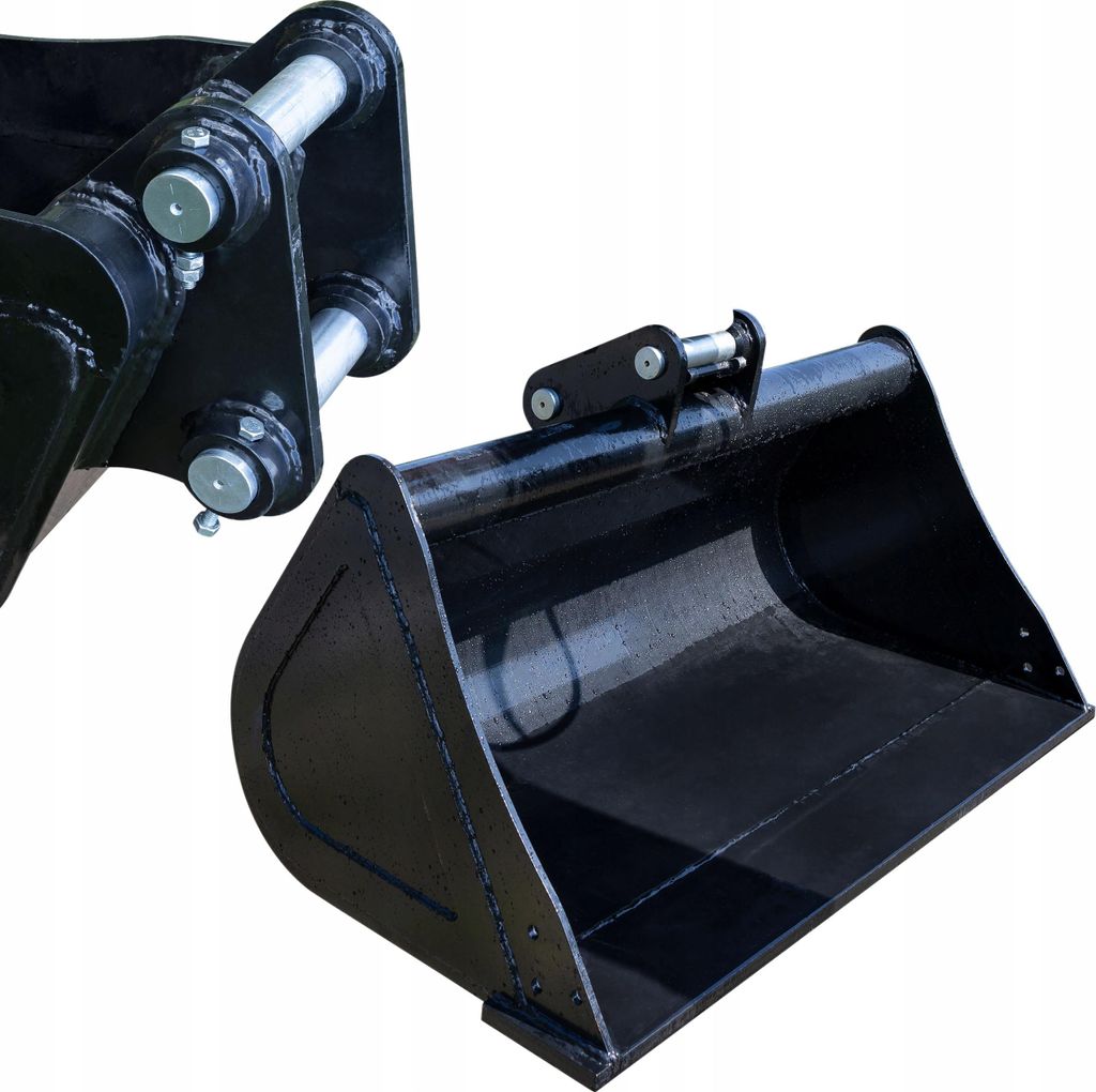 Scharspachtel Löffel 120 cm – Stahlkonstruktion | Sworzeń 45 mm, Abstand 130 mm | Für Bagger bis 4 Tonnen, Pulverbeschichtet, Korrosionsschutz