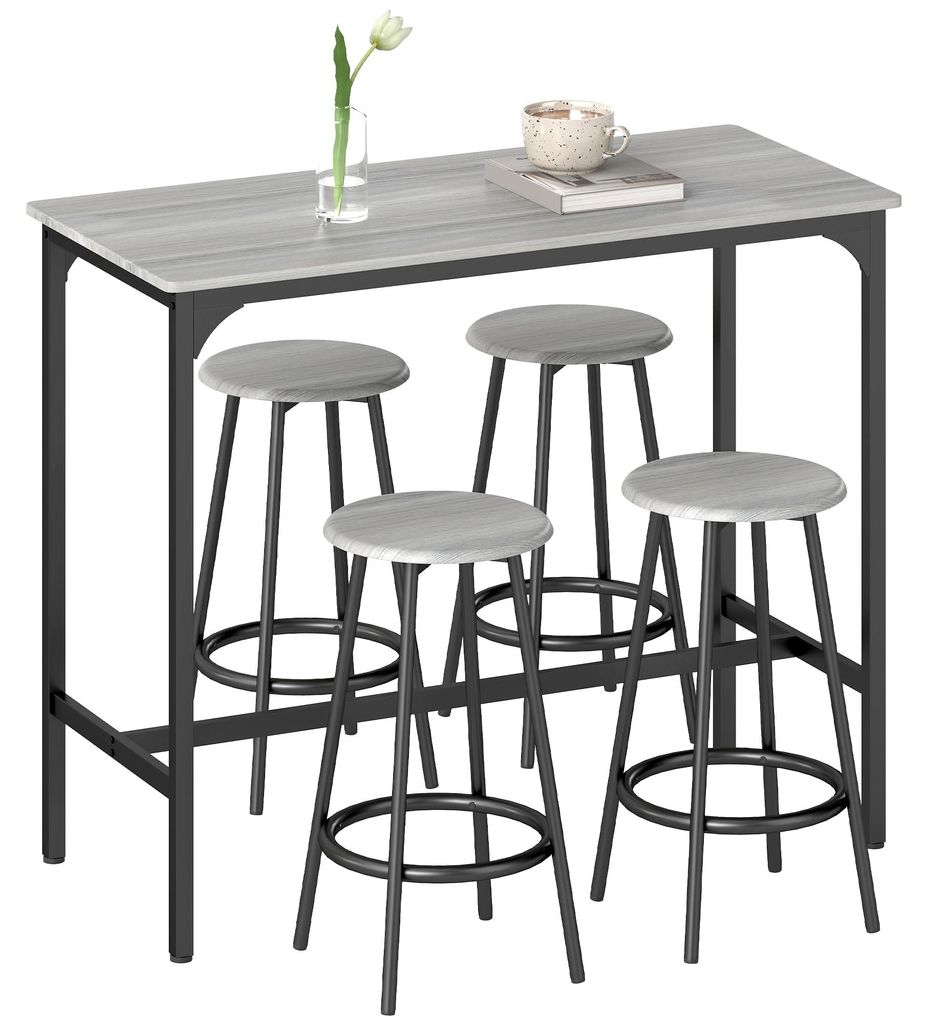 Ensemble HOMCOM comprenant une table de bar et des Image du produit 