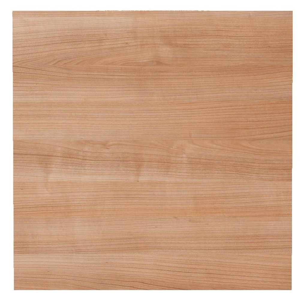 Tischplatte 80x80cm mit Systembohrung Nussbaum