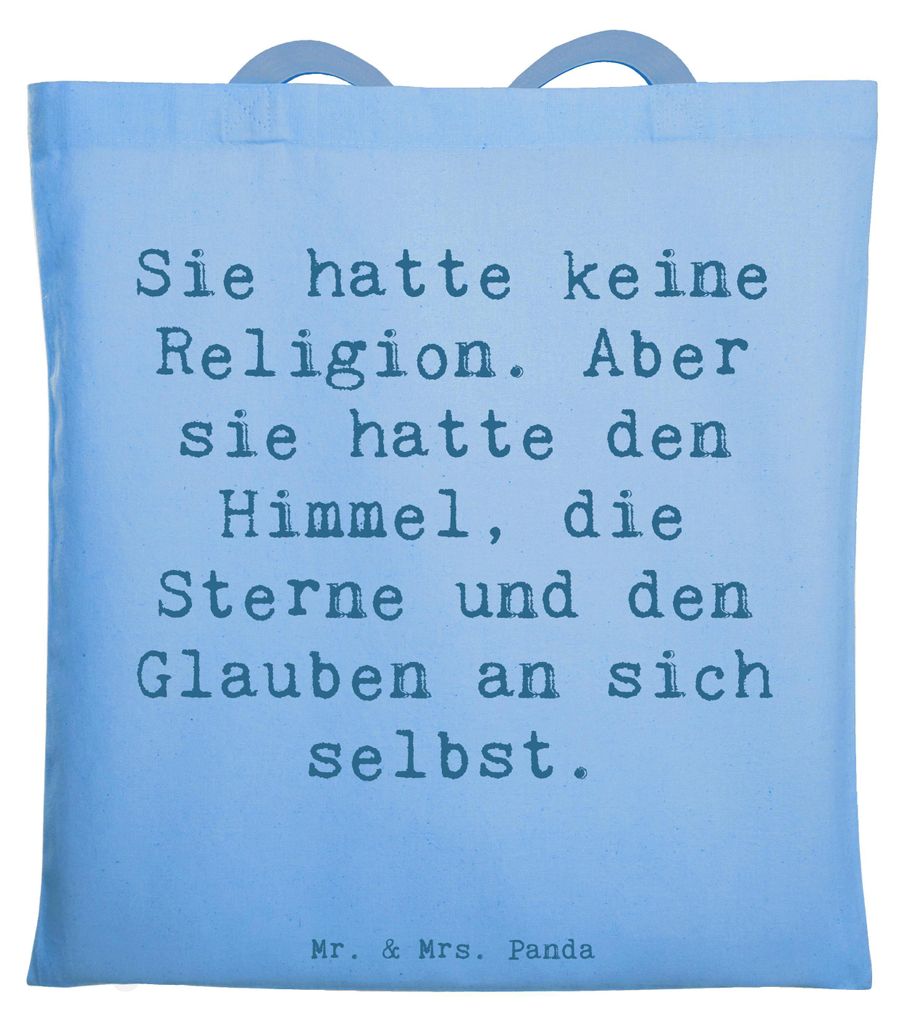 Mr. & Mrs. Panda Tote Bag Spruch Himmel und Freude - Sky Produktbild 