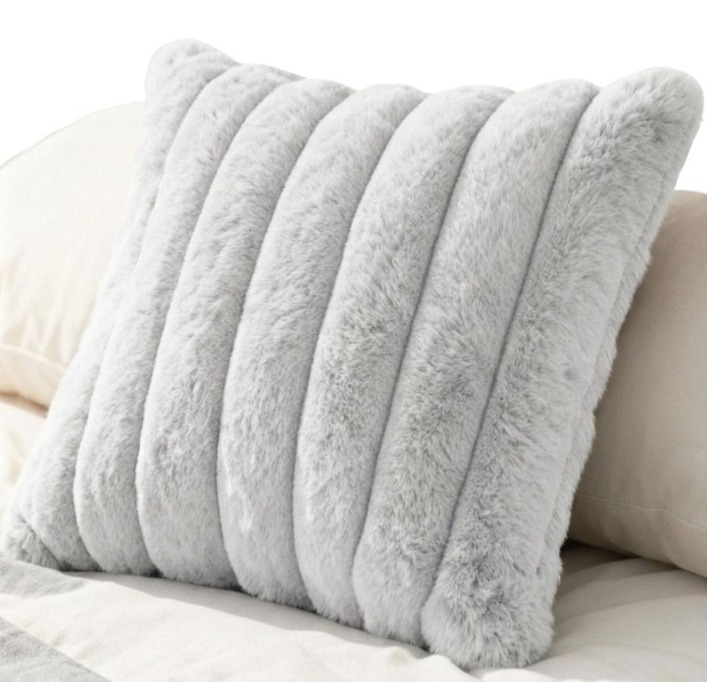 Kissenbezug Bunny Grau 50x70 cm aus Mikrofaser Produktbild 