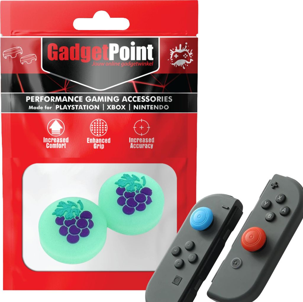 Thumbgrips - Thumb Grips voor Nintendo Switch Joy-Con Controllers - Gaming Thumbgrips - Performance Anti-Slip Thumbsticks - Bescherming Accessoires...