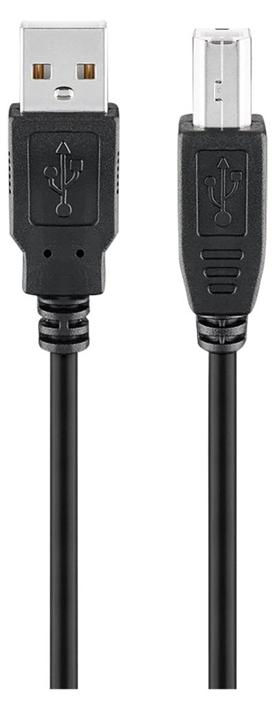 Goobay USB 2.0 Hi-Speed Kabel, schwarz, 1 m