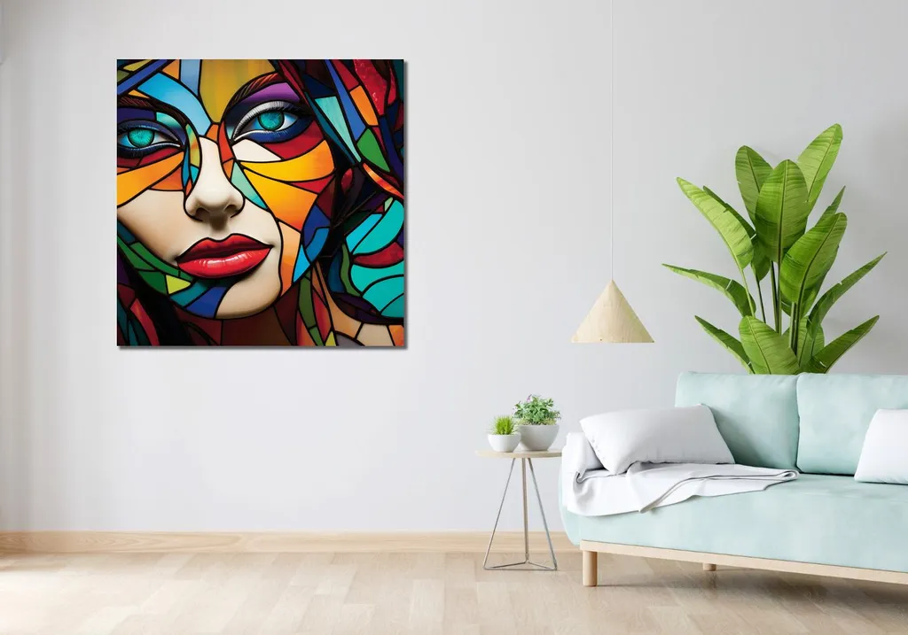 Quadro 100x100 cm Guardami negli occhi - 2