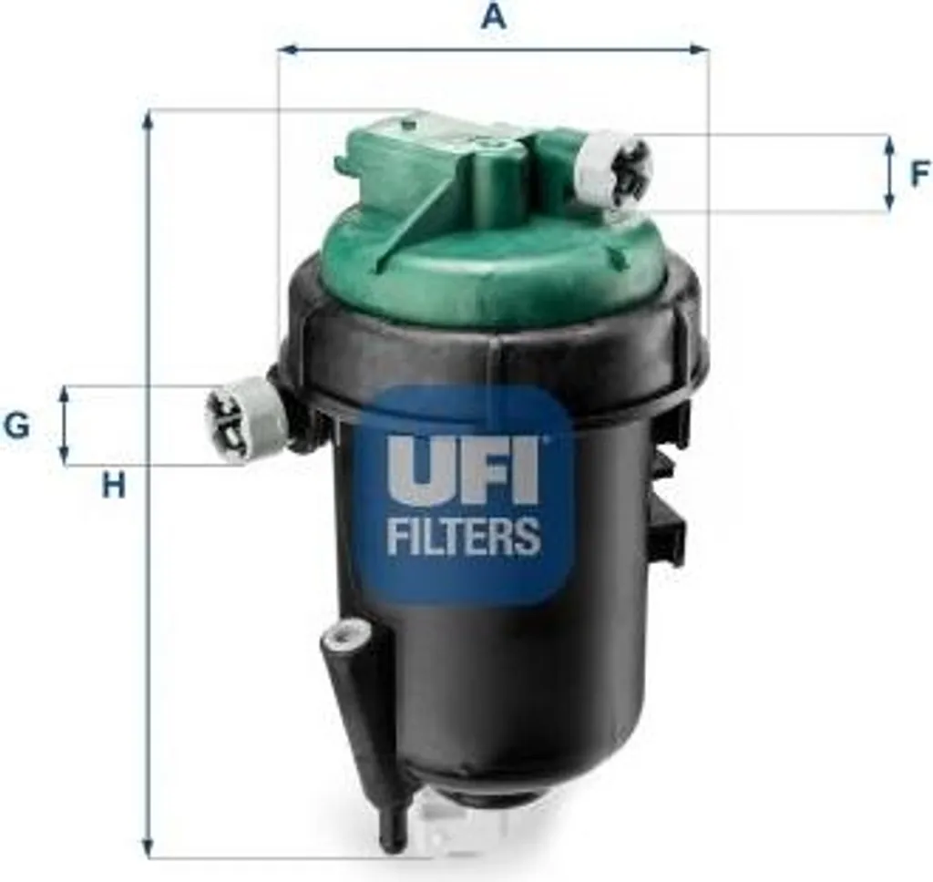 Filtre à carburant UFI 55.145.00 compatible avec Fiat Multipla OE