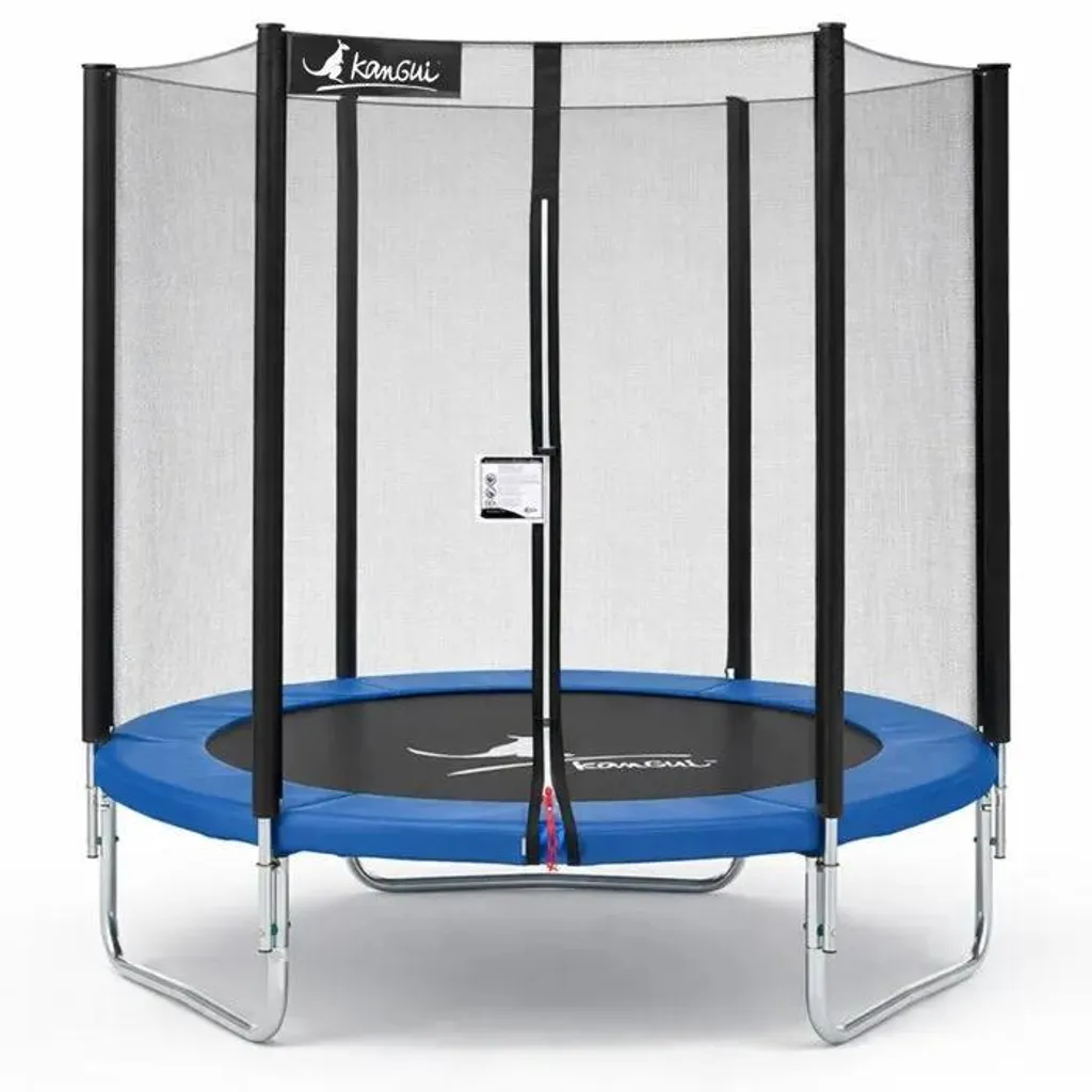 Trampoline 180 cm Kangui Robuste avec Filet et Coussin de Protection