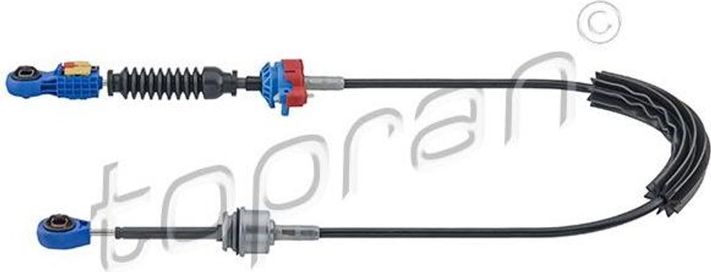 TOPRAN 701 250 Seilzug, Schaltgetriebe OE 314156687R kompatibel mit Megane