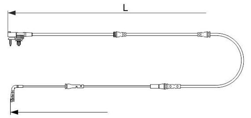 BOSCH 1 987 473 627 Warnkontakt Bremsbelagverschleiß 1105mm Vorne für LAND ROVER Range Rover Velar (L560) für JAGUAR F-PACE (X761)