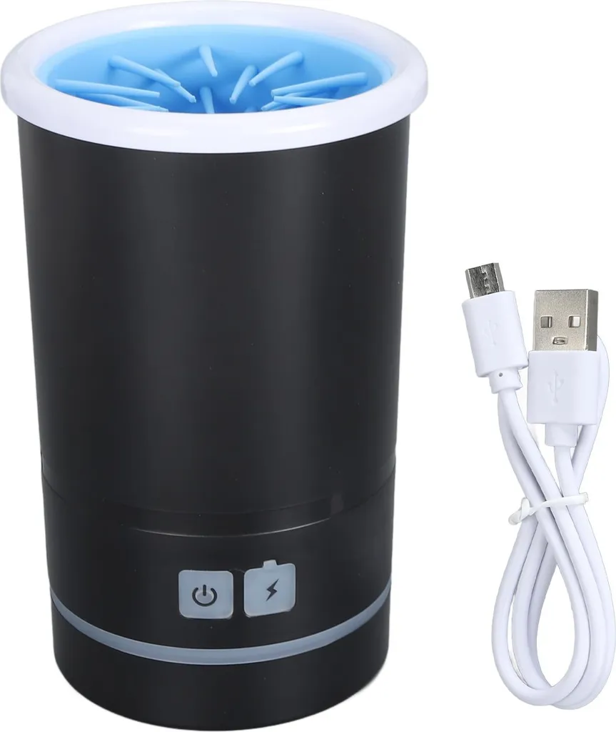Lave-pattes pour chiens automatique USB - Noir, Nettoyeur électrique