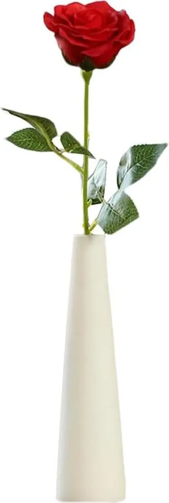 Vase décoratif design en céramique blanche pour centre de table chic