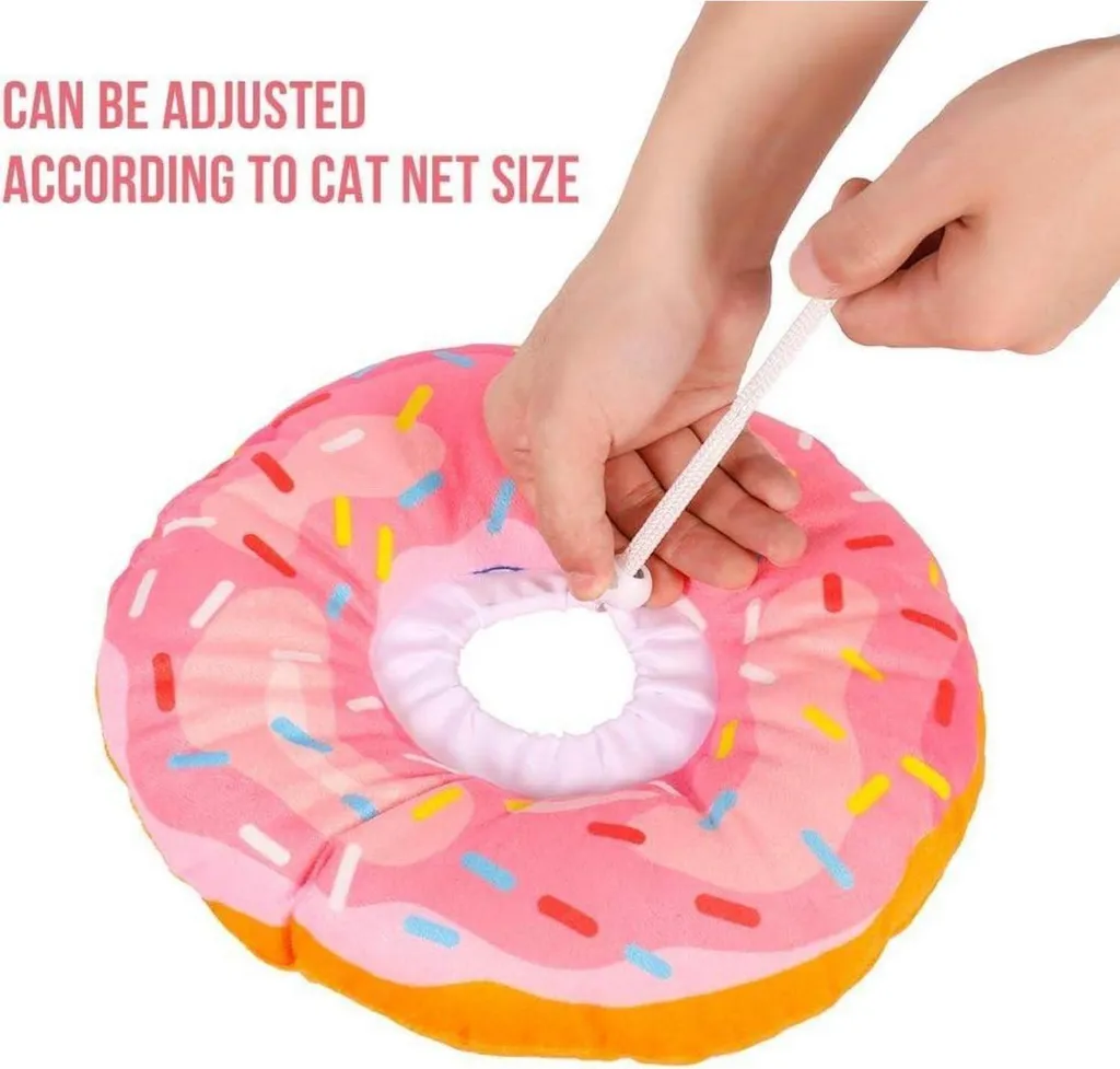 Collerette Chat Rose Xinzistar M Donut - Collier Cervical Souple - 3