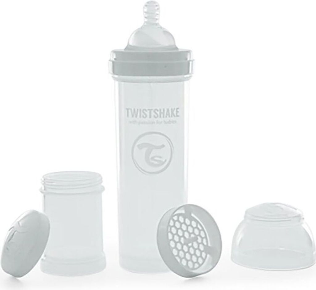 Twistshake Baby bottle 78018-BLANCO in White color size Zdjęcie produktu 